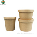 Disposable Biodegradable 16 oz Eco-friendly Kraft Paper Bowl